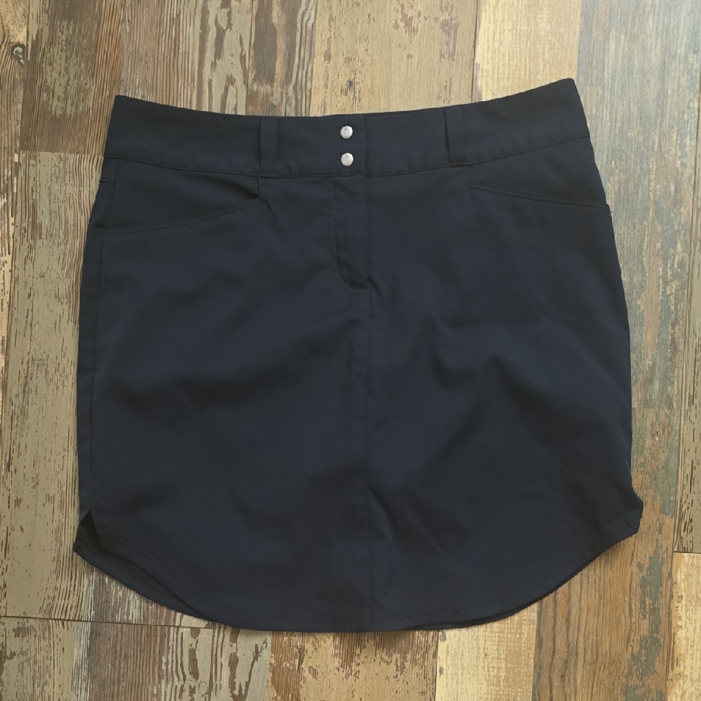 Adidas Navy Blue 3 Stripe‎ Activewear Skort Size 6 Tennis Golf Athletic